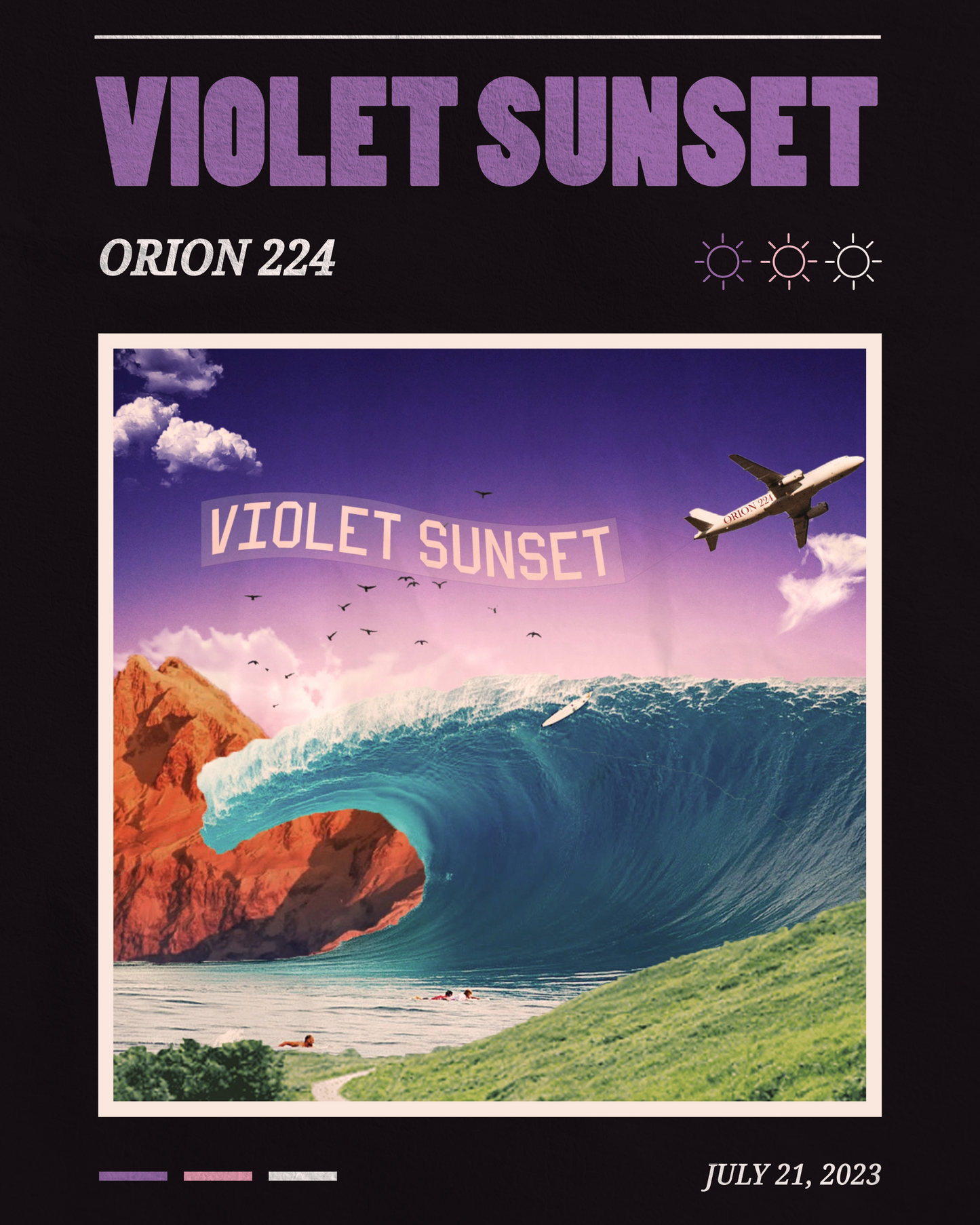 "Violet Sunset" Single Poster